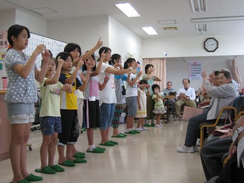 去年照れていた子も堂々としていました